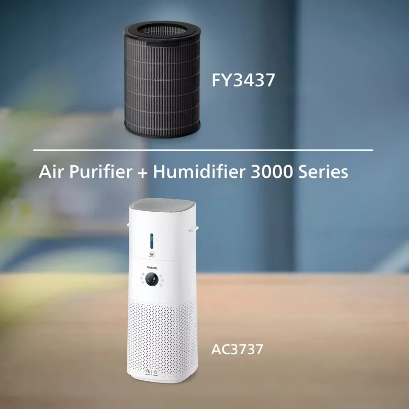 Filtro purificador de aire Philips FY3437/00 Ancho 248 mm Profundidad 34,6 mm Alto 300,5 mm