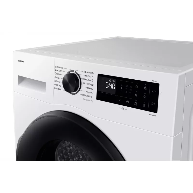 Samsung DV90DG52A0AELE Secadora con bomba de calor Independiente Carga frontal 9 kg Blanco