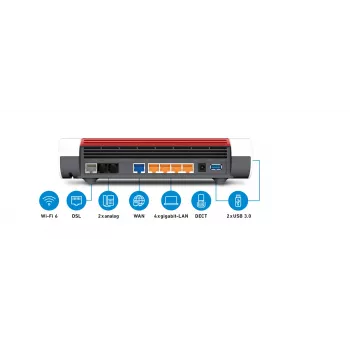 Router de sobremesa FRITZ!Box 7590 AX Dual-Band Wi-Fi 6