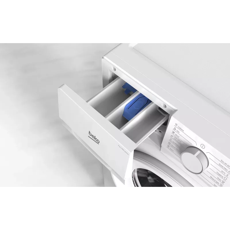 Lavadora Beko B1WFK2604WEE carga frontal 6 kg 1000 rpm Blanca