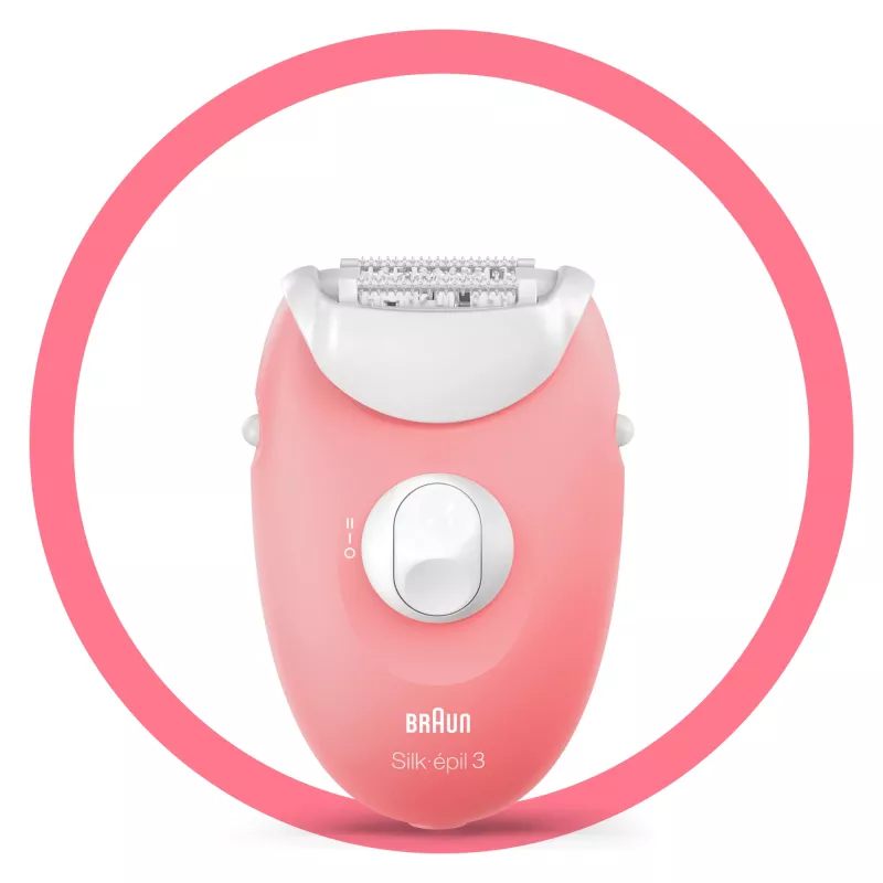 Braun Silk-épil 3 3-176 depiladora con 3 extras, rosé, blanco, 20 pinzas, afeitado, AC, 100 - 240 V, 50 - 60 Hz