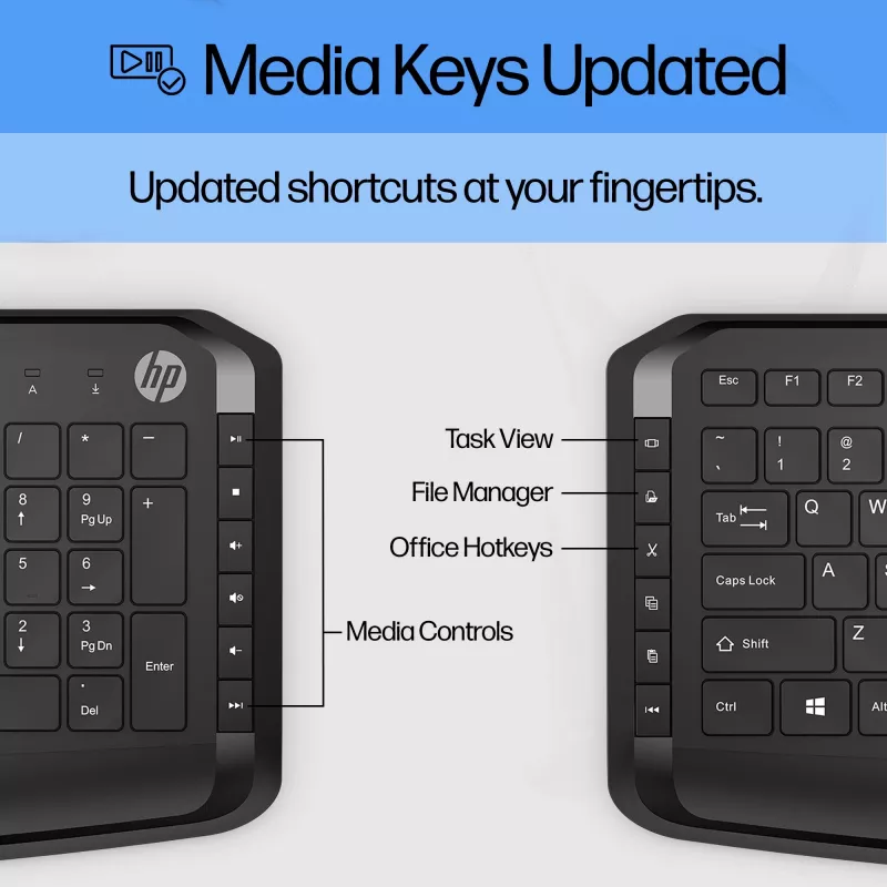 HP Pavilion teclado y ratón 200, con cable, USB, mecánico, QWERTY, negro, ratón incluido