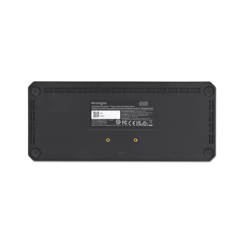 Kensington SD4843P EQ USB-C 10Gbps triple vídeo dock sin controladores