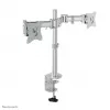 Neomounts NM-D135DSILVER Soporte para monitor 10-27 inch, pinza de mesa/pasacables de mesa, 8 kg, 25,4 cm (10 inch), 68,6 cm (27 inch), 100 x 100 mm, Plata