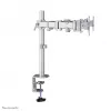 Neomounts NM-D135DSILVER Soporte para monitor 10-27 inch, pinza de mesa/pasacables de mesa, 8 kg, 25,4 cm (10 inch), 68,6 cm (27 inch), 100 x 100 mm, Plata
