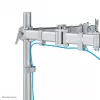 Neomounts NM-D135DSILVER Soporte para monitor 10-27 inch, pinza de mesa/pasacables de mesa, 8 kg, 25,4 cm (10 inch), 68,6 cm (27 inch), 100 x 100 mm, Plata