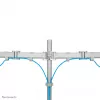 Neomounts NM-D135DSILVER Soporte para monitor 10-27 inch, pinza de mesa/pasacables de mesa, 8 kg, 25,4 cm (10 inch), 68,6 cm (27 inch), 100 x 100 mm, Plata