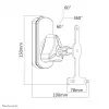 Neomounts NM-WS130Negro Soporte de pared para altavoces Sonos Play1 y Play3 - Totalmente móvil