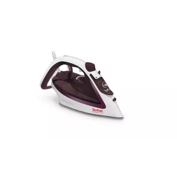 Tefal EasyGliss Plus FV5714 Plancha en seco y de vapor Suela Durilium 2400 W Burdeos, Blanco