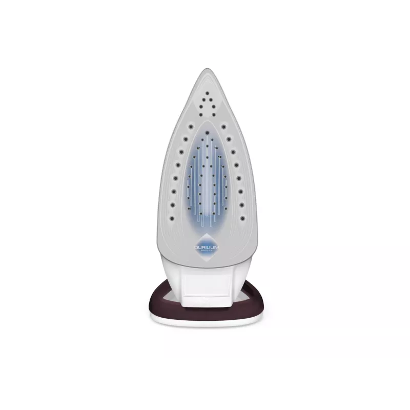 Tefal EasyGliss Plus FV5714 Plancha en seco y de vapor Suela Durilium 2400 W Burdeos, Blanco