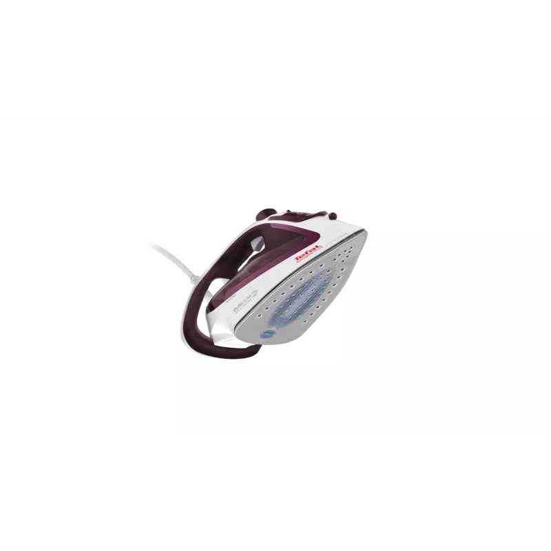 Tefal EasyGliss Plus FV5714 Plancha en seco y de vapor Suela Durilium 2400 W Burdeos, Blanco