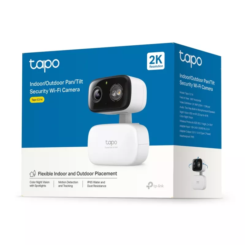 TP-Link Tapo C216 Cámara de vigilancia IP tipo caja Interior 2304 x 1296 píxeles Techo/Pared/Mesa