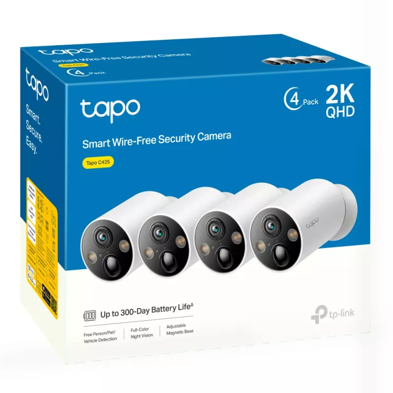 Cámara de vigilancia IP TP-Link Tapo C425 2560 x 1440 Exterior