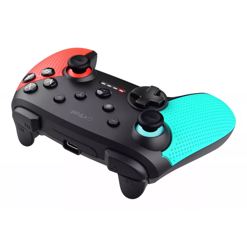 Trust GXT 1246B Muta Negro, Azul, Rojo Bluetooth Mando de juegos Nintendo Switch, Nintendo Switch Lite