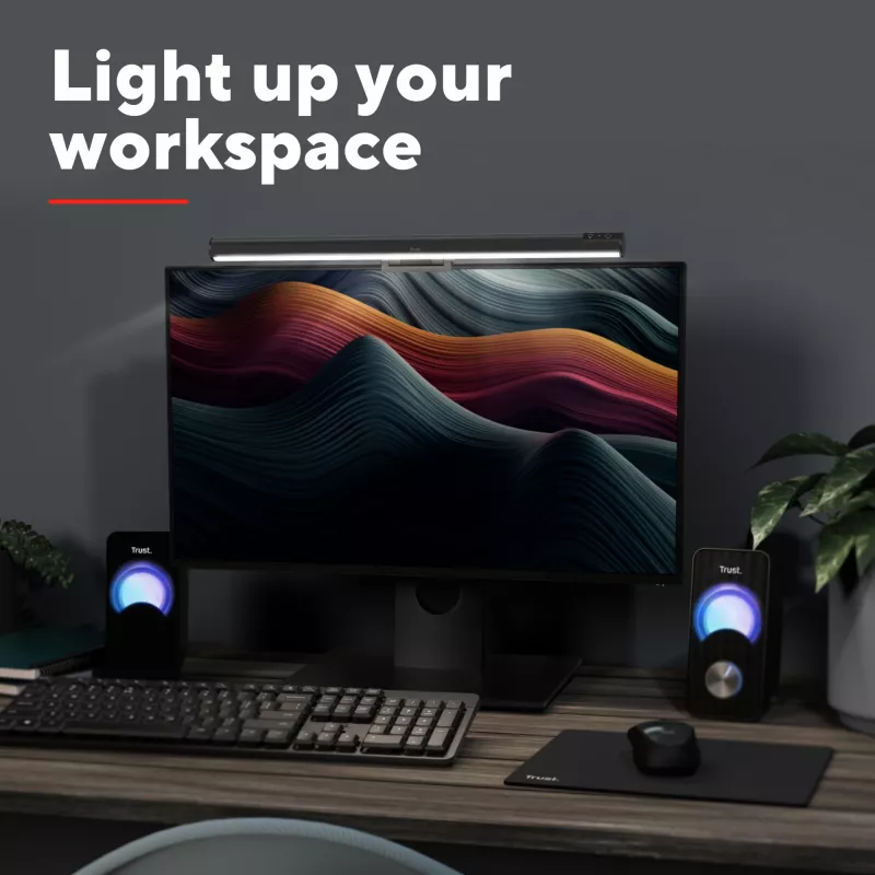 Lámpara de mesa Trust Shyne Bombilla no reemplazable Negro Alimentación por USB 70 mm de altura