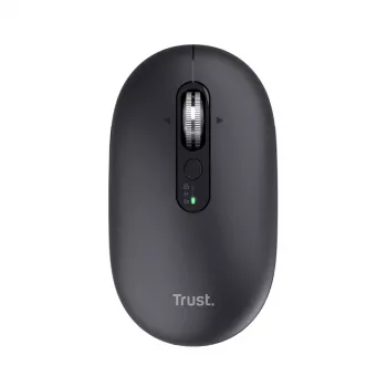Ratón TRUST Seron Slim Multi — ratón de oficina ambidiestro, óptico 3200 DPI, RF Inalámbrico + Bluetooth, 7 botones, negro