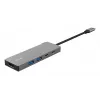 Hub USB Type-C TRUST 26062 — HDMI + USB 3.2 Gen 1 Type-A y Type-C, Gris, 5 conexiones