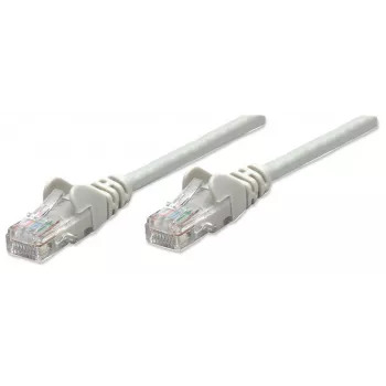 Intellinet Cable de red patch, Cat5e, 20m, Gris, CCA, U/UTP, PVC, RJ45, contactos dorados, protección antipellizcos, protección de conector moldeado, garantía de por vida