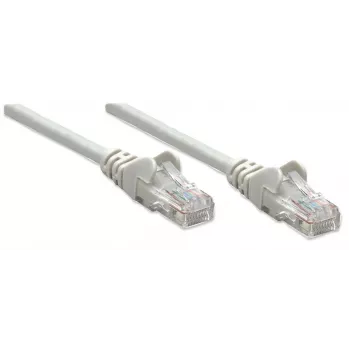 Intellinet Cable de red patch, Cat5e, 20m, Gris, CCA, U/UTP, PVC, RJ45, contactos dorados, protección antipellizcos, protección de conector moldeado, garantía de por vida
