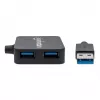 Manhattan 162296 hub USB-A de 4 puertos, 4x USB-A, 5 Gbps (USB 3.2 Gen1 / USB 3.0), alimentado por bus, de sobremesa
