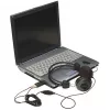 Manhattan 150859 adaptador de sonido 3D USB-A, de USB-A a entrada de micrófono y salida de audio de 3,5 mm, 480 Mbps (USB 2.0), estéreo