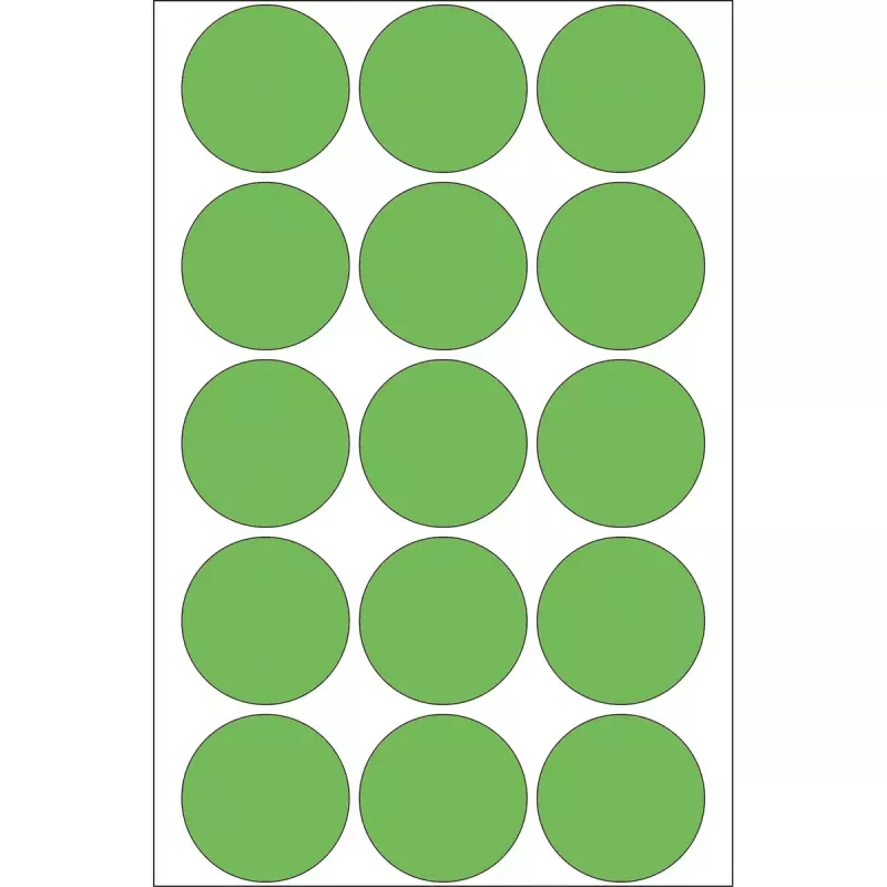 Etiquetas multiusos HERMA 480 uds. verde redondas Ø 32 mm