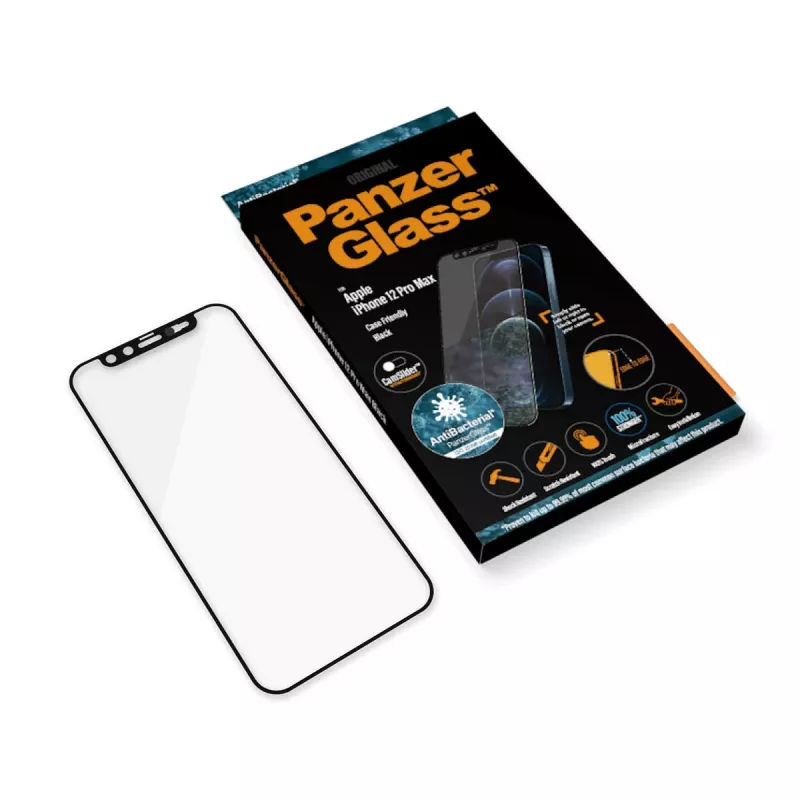 Protector de pantalla PanzerGlass ® CamSlider® iPhone 12 Pro Max | sin bordes