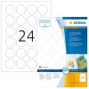Etiquetas autoadhesivas HERMA removibles A4 Ø 40 mm 2400 uds.