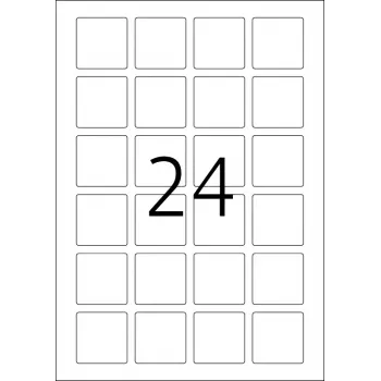 Etiquetas con código QR HERMA 9642 A4 40x40 mm cuadradas papel blanco