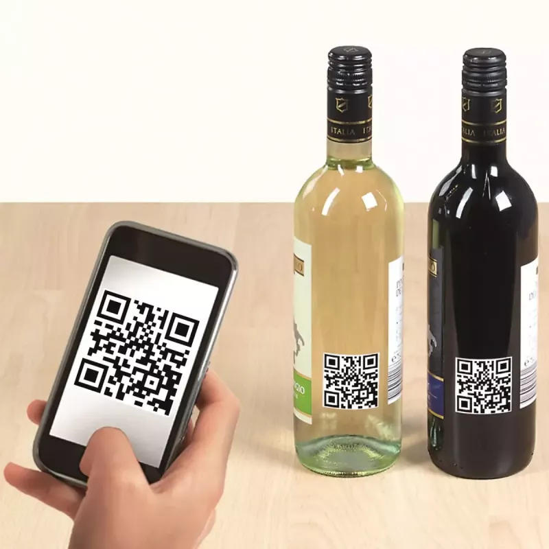 Etiquetas con código QR HERMA 9642 A4 40x40 mm cuadradas papel blanco