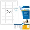 Etiquetas con código QR HERMA 9642 A4 40x40 mm cuadradas papel blanco