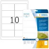 Etiqueta autoadhesiva para impresora HERMA Labels transparente cristalino A4 96x50,8 mm