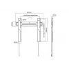 Soporte de pared Multibrackets M VESA Super slim Fixed 400 MAX