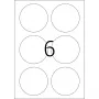 Etiquetas despegables HERMA A4 Ø 85 mm redondas blanco 150 uds.
