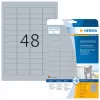 Etiquetas de placa de características HERMA 4221 A4 45,7x21,2 mm plateado