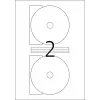 Etiqueta de impresora autoadhesiva HERMA Etiquetas para CD Maxi A4 Ø 116 mm