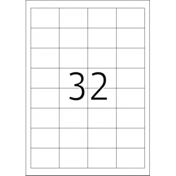 Etiquetas autoadhesivas HERMA 8643 rectangulares permanentes blancas