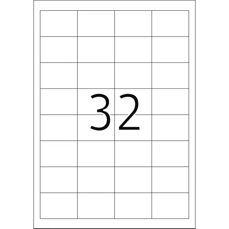 Etiquetas autoadhesivas HERMA 8643 rectangulares permanentes blancas