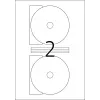 Etiquetas de impresora autoadhesivas HERMA Etiquetas para CD Maxi A4 Ø 116 mm