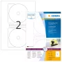 Etiquetas de impresora autoadhesivas HERMA Etiquetas para CD Maxi A4 Ø 116 mm