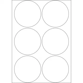 Etiquetas multiusos HERMA 192 uds. Ø 50 mm redondas blancas papel
