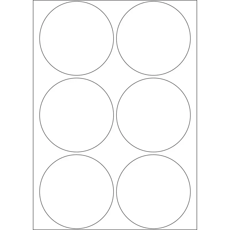 Etiquetas multiusos HERMA 192 uds. Ø 50 mm redondas blancas papel