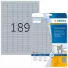 Etiquetas de placa de características HERMA 4725 uds. A4 25x10 mm plateado