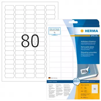 Etiquetas de precios HERMA A4 35,6x16,9 mm blanco Movables/removibles papel mate 2000 uds.
