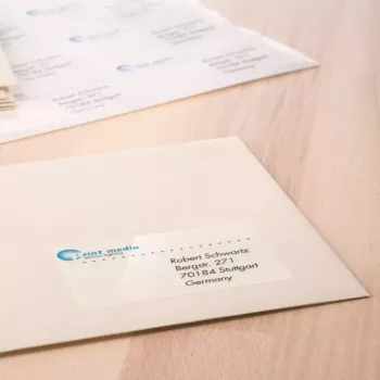 Etiqueta de impresora autoadhesiva HERMA Etiquetas transparentes cristalinas A4 63,5x38,1 mm