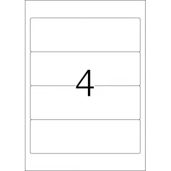 Etiquetas de impresora autoadhesivas HERMA Etiquetas para archivadores A4 192x59 mm