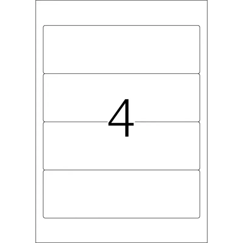 Etiquetas de impresora autoadhesivas HERMA Etiquetas para archivadores A4 192x59 mm