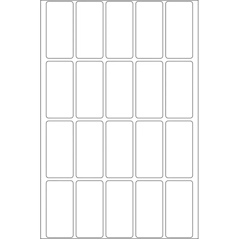 Etiquetas multiuso HERMA 19x40 mm papel blanco mate escritura a mano