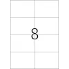 Etiqueta autoadhesiva HERMA 8645 rectangular permanente blanco