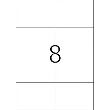 Etiqueta autoadhesiva HERMA 8645 rectangular permanente blanco